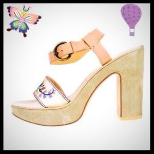 Miu Miu folklore embroidered platform sandal 💐